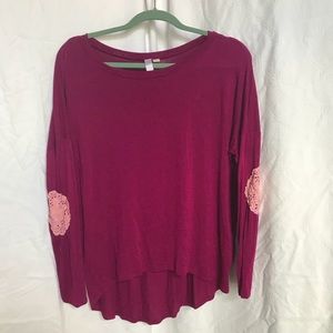 Purple Elbow Pad Shirt